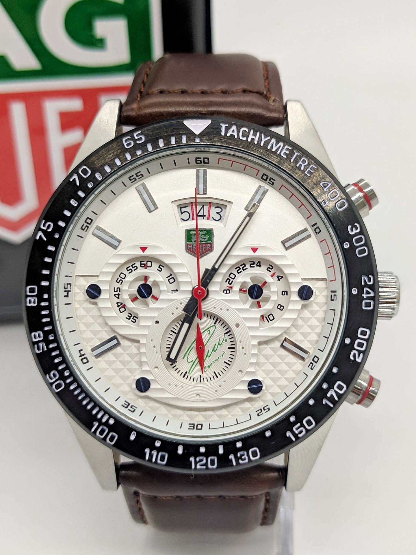 Rel gio Masculino Tag Heuer carrera Branco PC Loja Virtual